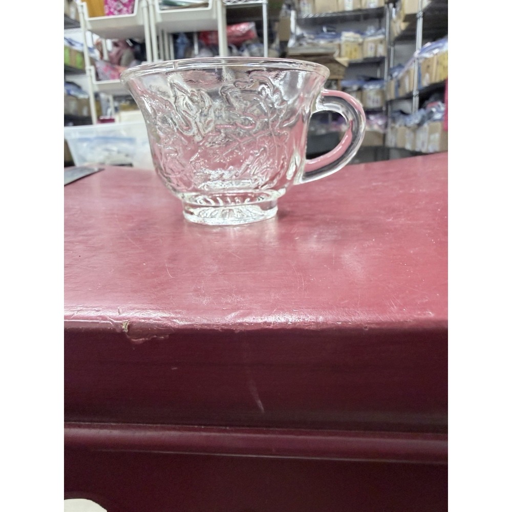 Indiana Glass Clear Princess Harvest Grape 6 ounce Punch Cup